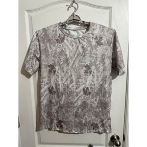 Men's MANFINITY M Grey White Camo Short Sleeve Tee